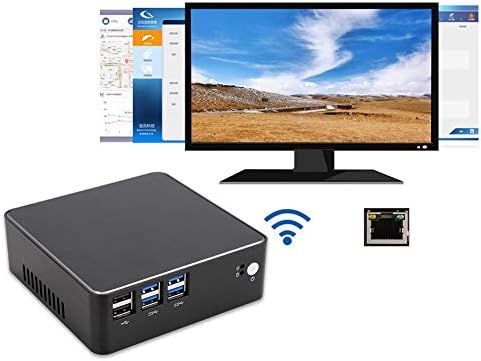 Ashata Mini PC, Mini Desktop PC para Intel Core i5 7260U, HDMI + VGA 4K Dual Output Mini PC Computador industrial 4G RAM +