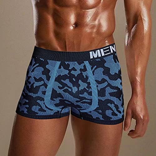 Masculino boxers algodão Men Camouflage Impresso Briefro de cintura respirável sexy Low
