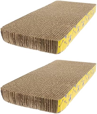 IPETBOOM CAT Scratch Pad Cat Scratcher Board 2 PCs 44.5x21x4cm Cat Scratcher Cat Toys para gatos de gatos de gatos de