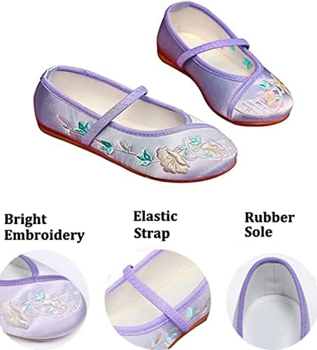 IDOTTA ENGANTO Costume Mirabel Shoes para meninas Isabela madrigal Cosplay Bordado Mary-Jane Flats Sapatos