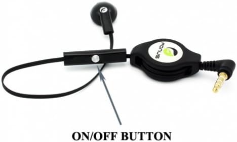 Fonus Black Repravável de 3,5 mm Mono Handset fone de ouvido de fone de ouvido único com microfone para a verizon samsung
