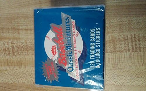 Sealed 1987 Fleer Baseball Miniatures Complete Trading Card Conjunto 120 Cardes e 18 adesivos de logotipo! Harold Baines,