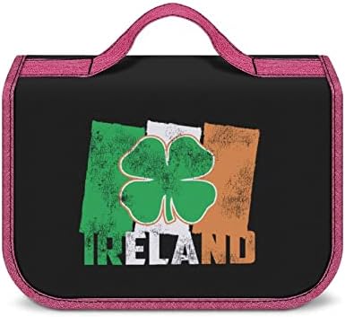 Bolsa de higieness para bandeira irlandesa pendurar bolsa de maquiagem de viagem à prova d'água