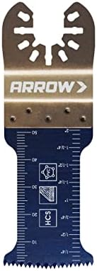 Arrow OSC102-1 Curva resistente Tool Blade para madeira de lei, madeira, PVC, drywall, Universal, se encaixa na maioria dos multitools,