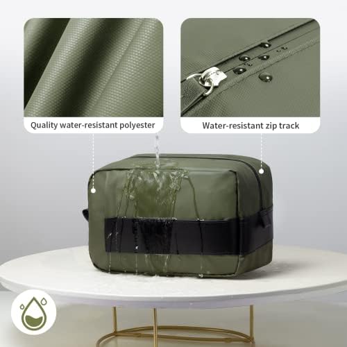 Bolsa de higiene pessoal Vorspack para homens - kit dopp resistente à água Bolsa de viagem grande para acessórios