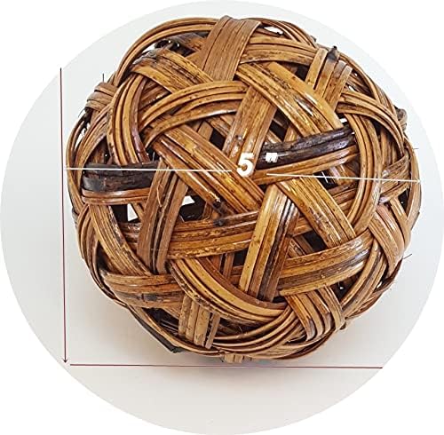 darasae0 2x Sepak Takraw Thai Rattan Balls Sport Kick Kick Decoração de casa de estilo artesanal