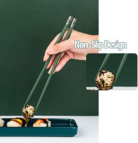 15 pares de pauzinhos de fibra de vidro japonês de pauzinhos reutilizáveis ​​para lava-louças Safe, 9,57 polegadas/ 24,3cm Família/ hotel/ restaurante Presente Chop Sticks