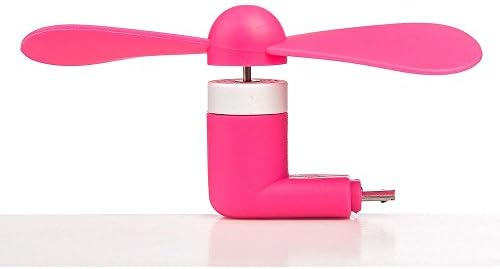 Dreamwireless Micro USB Mini Cooler Fan para telefones ou tablets, rosa
