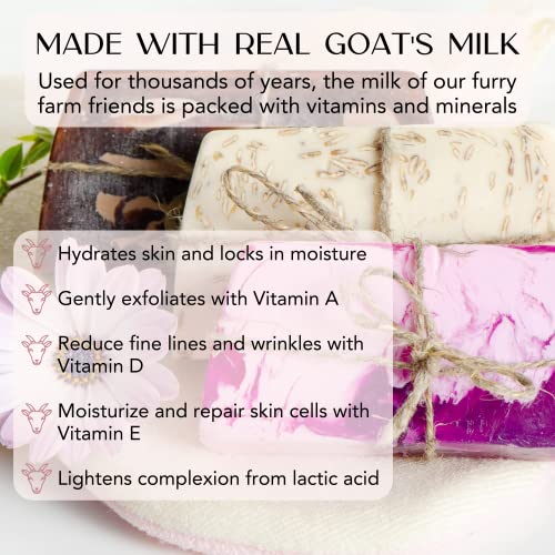 Bmaker de cabras totalmente naturais Base de sabão de leite derrete e derramar - hidratante e nutrir para a pele, fabricação de sabão, derreter e despeje base de sabão para fabricação de sabão