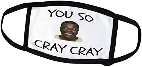 Cray 3drose Cray, letras pretas no fundo branco com rosto engraçado. - Tampas de rosto