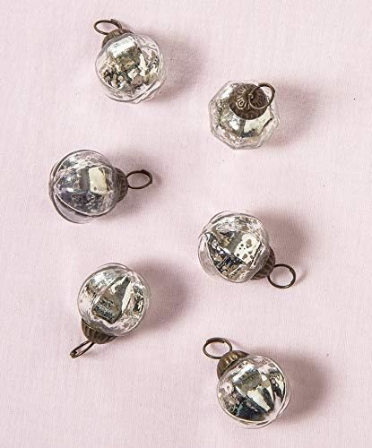 3 pacote | Luna Bazaar Pequeno Ornamento de Bola de Vidro de Mercúrio - Ótima idéia de presente, decorações de estilo