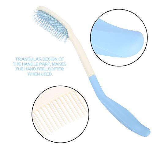 Escovas de cabelo de longa alcance - Design de escova de cabelo de manuseio longo As escovas de cabelo manuseadas de alcance