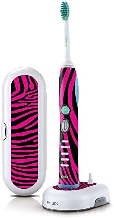 Mightyskins Skin Compatível com Philips Sonicare 7 Série Flexcare+ Recarregável - Zebra Pink | Tampa de vinil protetora, durável e exclusiva | Fácil de aplicar, remova | Feito nos Estados Unidos