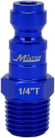 Milton 783TC-20 Colorfit Plugs, azul de Tyle T, masculino NPT de 1/4 , caixa de 20