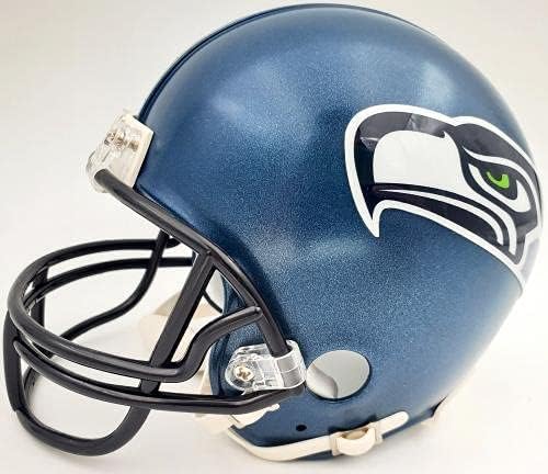 Mack forte autografado Seattle Seahawks Mini capacete MCS Holo Stock #98059 - Mini capacetes autografados da NFL