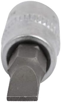 X-Dree FD5.5 Cabeça com fenda 1/4 de polegada Cromo cromo Adaptador de soquete de acionamento de aço de vanádio 2pcs