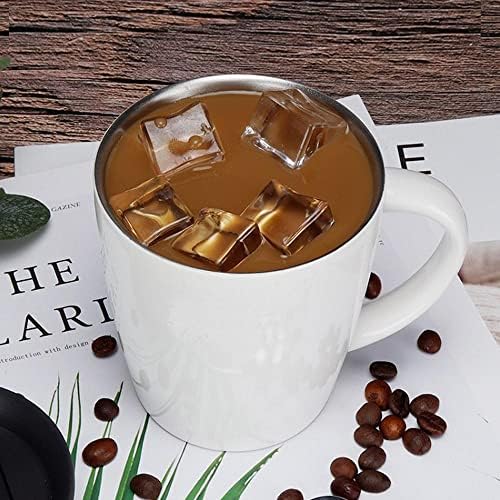 Jucheng Aço inoxidável caneca offlce de parede dupla a vácuo xícara de café ao ar livre bebe canecas de chá de chá de água com alça com alça