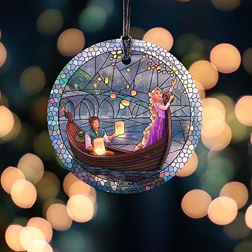 Setters de tendências Disney - emaranhado - Rapunzel - Efeito de vitral de vitrais - impressões de fogo estelar de 3,5