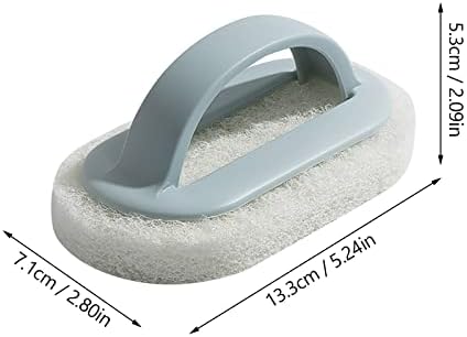 Escova de panela de esponja com maçaneta reutilizável e lavável a borracha de remoção de remoção de ferramenta de pia de pia