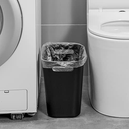 Uujoly plástico pequeno lixo pode cesta de resíduos, cesta de recipientes de lixo para banheiros, lavanderia, cozinhas, escritórios, quartos infantis, dormitórios