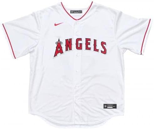 Mike Trout Los Angeles Angels assinou a autêntica Nike White Jersey PSA - camisas MLB autografadas