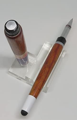 LM - Keen artesanal artesanal de piscina de ágata laranja caneta caneta de caneta de caneta