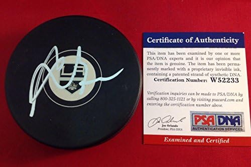 Marion Gaborik assinou Los Angeles Kings Hockey Puck PSA/DNA Cert# W52233 - Pucks NHL autografados
