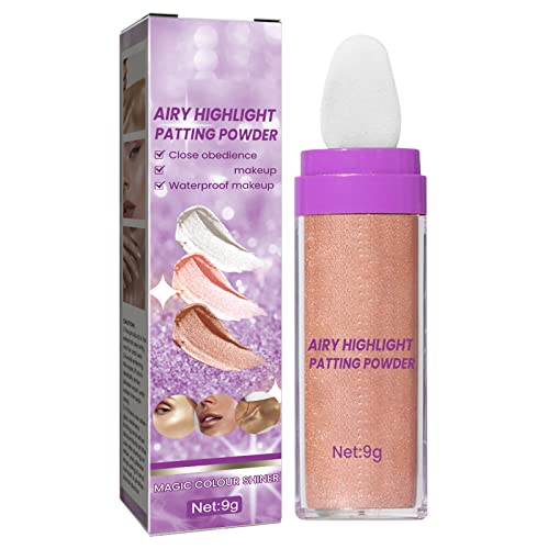 Fairy High Shoot Powder para iluminar todo o corpo Poto de alta luz natural Três maquiagem iluminam o rosto de fada natural de fada em pó de face de face