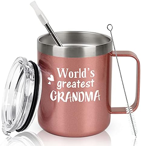 CPSKUP Presentes do Dia das Mães, maior caneca de café em aço inoxidável da avó do mundo, presentes de aniversário do dia