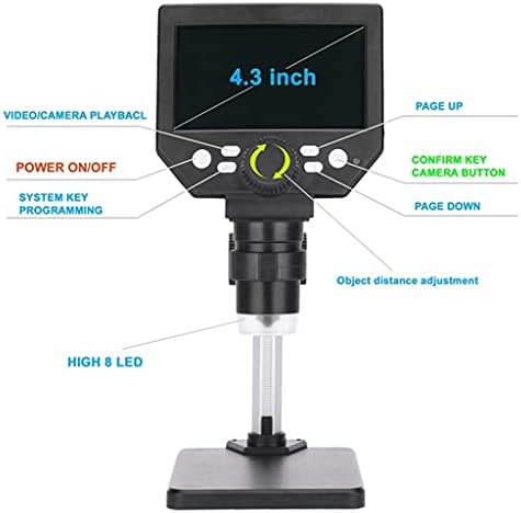 Microscópio USB eletrônico SDGH 1-1000X Microscópios de vídeo digital de solda digital 4,3 Localização de metal de câmera LCD Stand