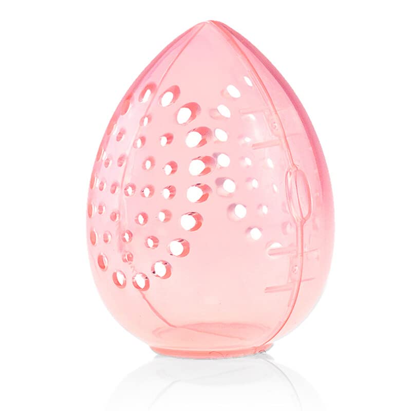 Beleza Caixa de armazenamento de esponja de esponja de beleza maquiagem em pó de moldura vazia em forma de ovo transparente puff