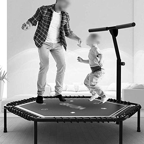 YFDM Trampoline - Trampolim da criança com alça de trampolim Kids with Handle - mini trampolim com estrutura robusta, mola da bobina