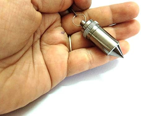 Jet energizou a autêntica bala branca de metal branco pendulum cura doações A ++ Metal Reiki Resultados A imagem é
