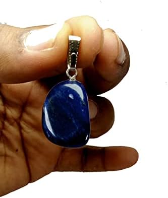 Pingentes de pedra preciosa da sodalite Chakra de cristal tombou encantos de pedra para fabricação de artesanato de jóias