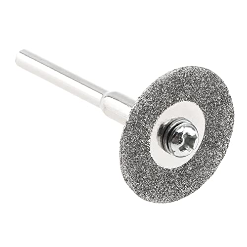 CHGIMPOST 10PCS 20mm Diamond Cutting Wheel com 2pcs de 3 mm de diâmetro haste fixa para corte de metal de vidro
