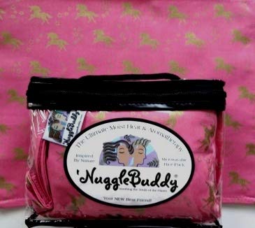 Pacote de arroz orgânico de calor e aromaterapia nugglebuddy para microondas. Infundido com aromateiro doce de lavanda!