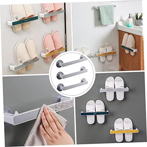 Homoyoyo 9 PCs Slippers Storage Rack prateleiras para armazenamento de parede montado na parede Planta de sapato de categoria