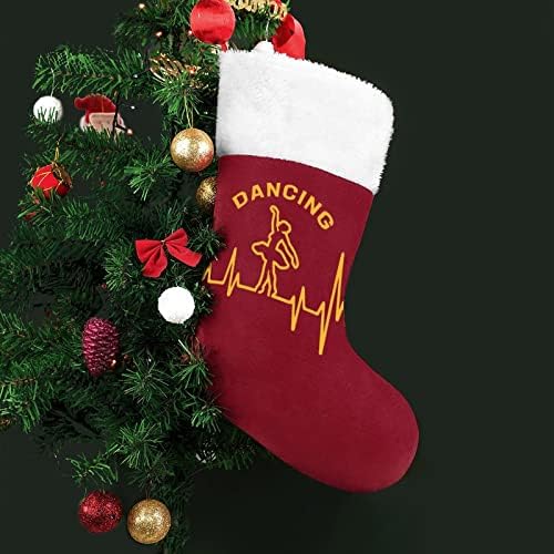 Dança Ballet Heartbeat Christmas Skock Socks Christmas Soff Pouch House Family Natal Decor