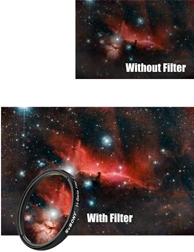 Filtro de telescópio Svbony SV132, filtro de banda estreita H-beta de 2 polegadas, filtro de olho de nebulosidade visual de 25nm,