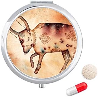 Maio de abril Taurus Constellation Zodiac Caso Case Pocket Medicine Box Caixa de armazenamento Distribuidor de contêiner