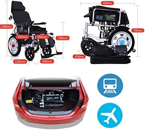 Neochy Fashion Portátil Cadeira de rodas portátil Pesado com apoio de cabeça dobrável Power elétrica ou manipulação manual Backrest
