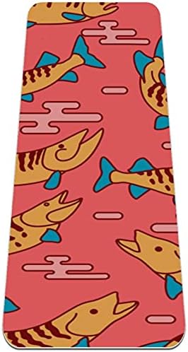 Yoga Mat Muskie Japão Red Eco Friendly Non Slip Fitness Exercition tapete para pilates e exercícios