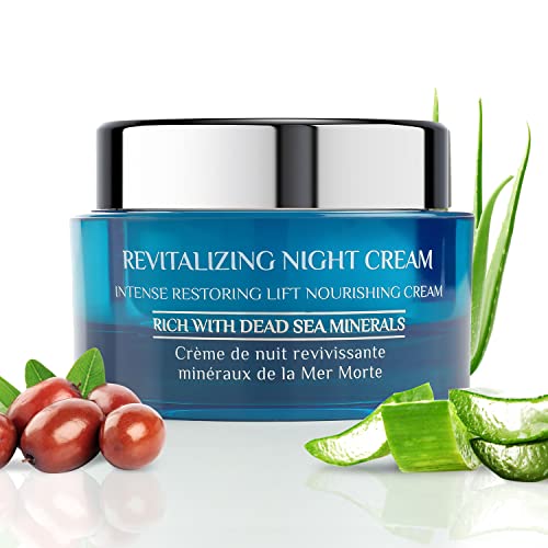 Sophia Line Mar Dead Revitalizing Night Cream - Hidratante facial enriquecido com minerais do mar morto - Creme facial noturno