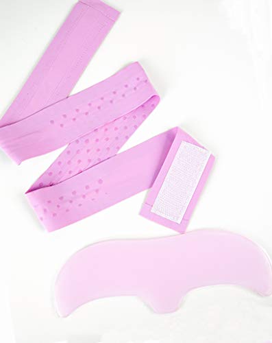 Kami Pure Anti-Irbinkle Testa Pad reutilizável gel de silicone antienvelhecimento colágeno Patch para reparar, hidratar e pele lisa,