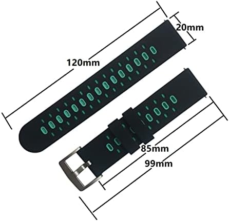 Skxmod 20mm colorido tira de banda de vigilância para Garmin Forerunner 245 245m 645 Music Vivoactive 3 Sport Silicone Smart Watchband Bracelet