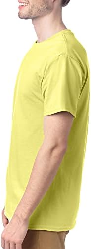 Hanes Men's Essentials Sleeve T-shirt Value Pack, amarelo, x grande