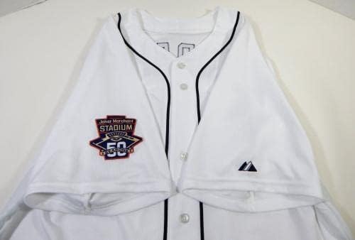 2015 Detroit Tigers Joel Hanrahan 48 Jogo emitiu White Jersey Joker Patch 1 - Jogo usou camisas MLB