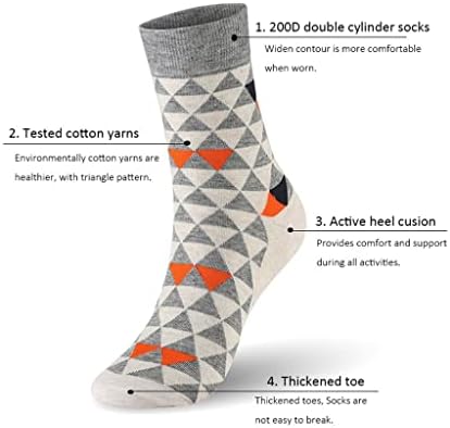 Meias de algodão 3D do Triângulo 3D Sock Socks 6 pares/lotes de negócios correspondentes a mulheres casuais mulheres mulheres