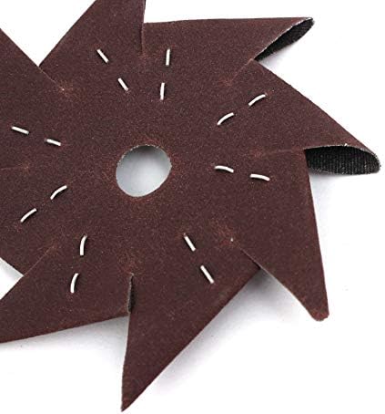 Aexit de 4 polegadas 240 abrasives Grits Pinwheel Ferramenta de buffing abrasiva octogonal em forma de cata-roda 10pcs Modelo: