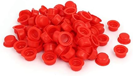 X-Dree DR M20 MONTAGEM DE FLANGE MONTADO CAPAS DE TUBO DE TUBO RED 100PCS (DR M20 TAPPO C-O-NI-CO